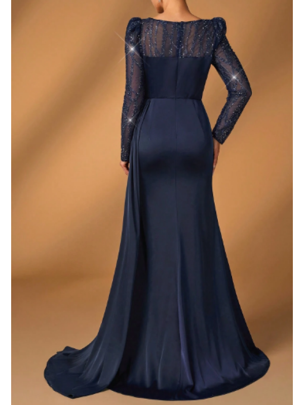 Rochie maxi de tip sirenă din satin 