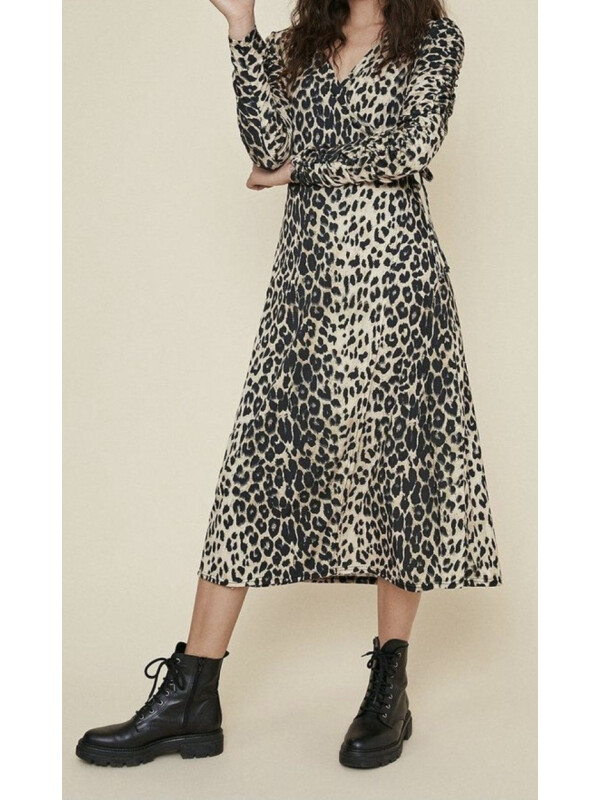 Rochie midi cu mâneci rulate Oasis 