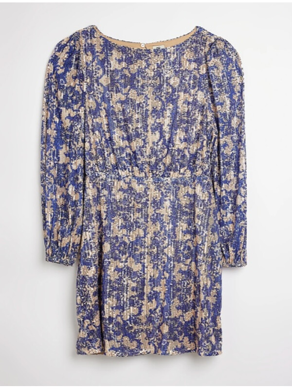 ROCHIE MINI CU PAIETE MOV