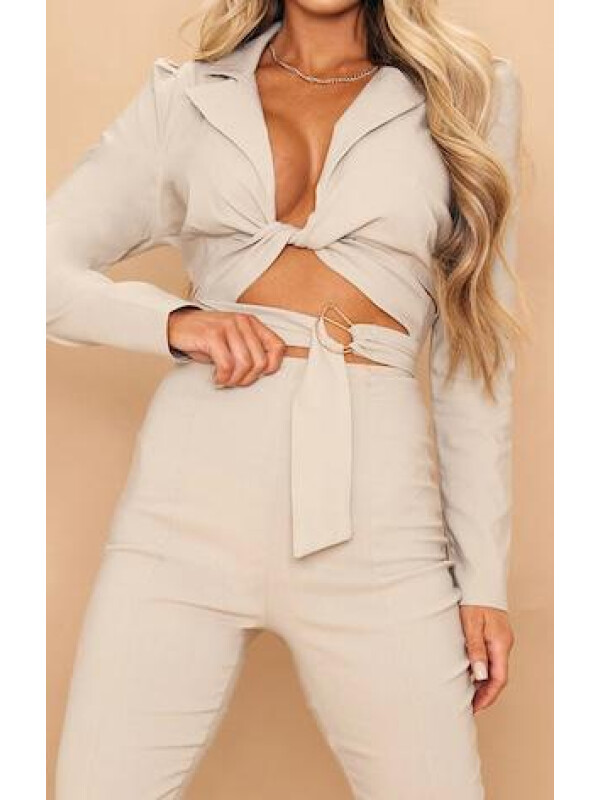 SALOPETĂ LUNGĂ  DECUPATĂ 