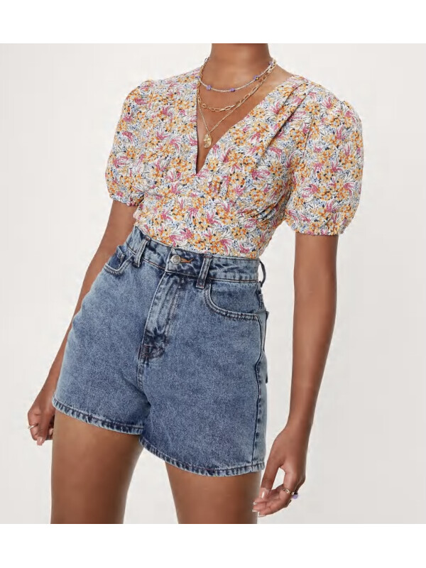 TOP CU IMPRIMEU FLORAL 