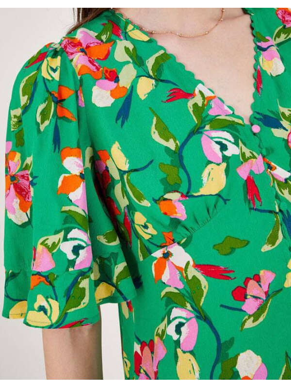 Top Lilou Tea din viscoză sustenabilă-Verde-XL