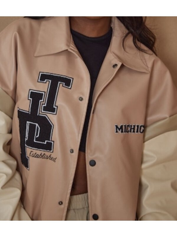 GEACĂ AVIATOR COMBINATĂ CU EFECT DE PIELE