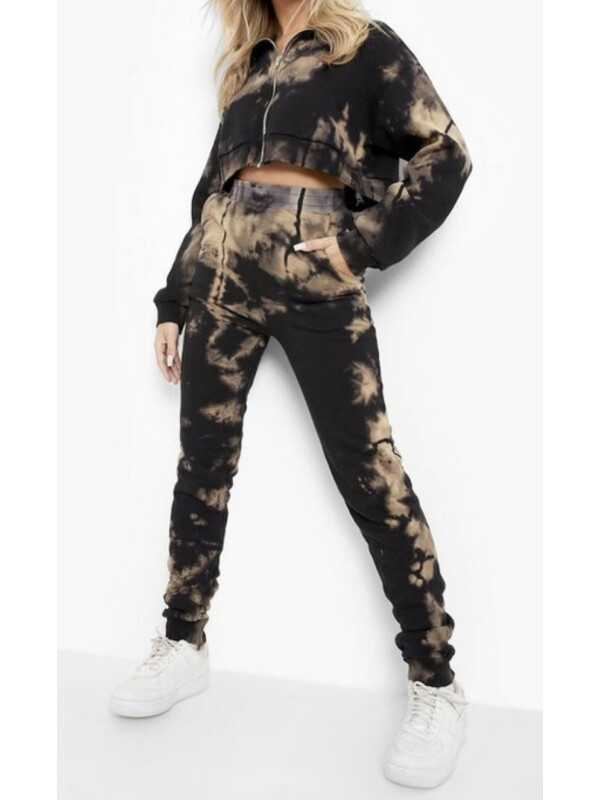 Trening Tie Dye cu fermoar Boohoo 