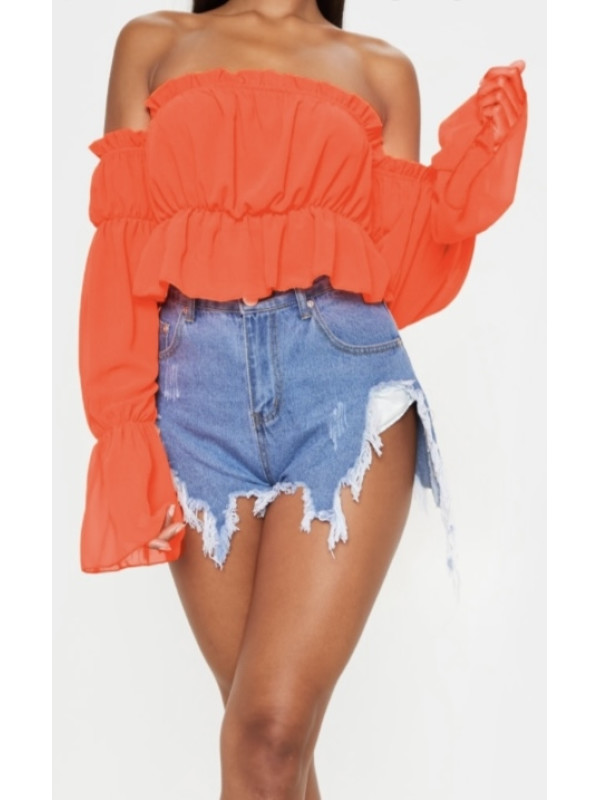 BLUZA PORTOCALIU NEON