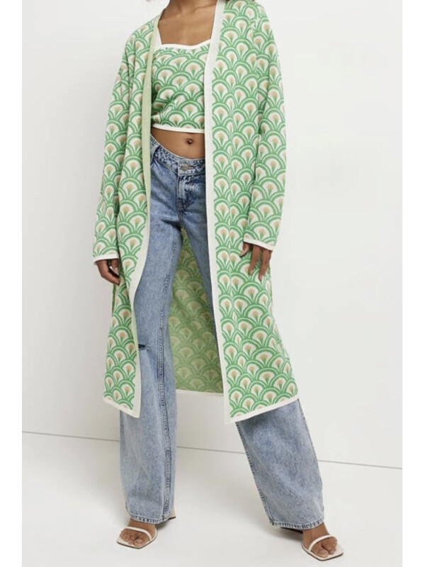 CARDIGAN LUNG FLORAL RETRO 