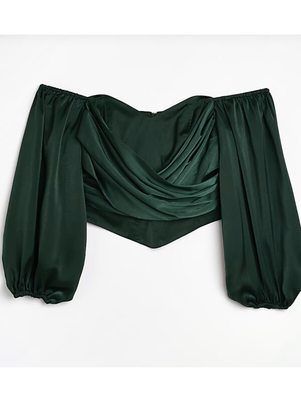 CORSET DIN SATIN VERDE