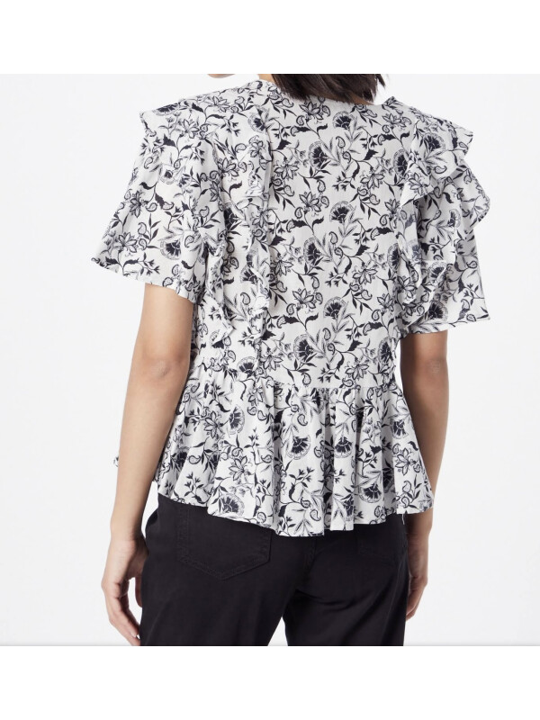 TRICOU CU IMPRIMEU ALB&NEGRU