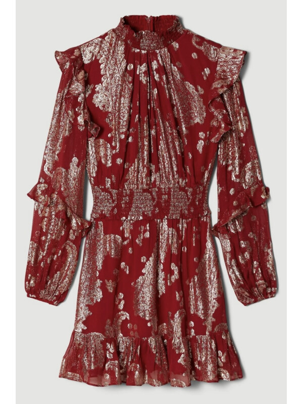 ROCHIE MINI CU GÂT ÎNALT 