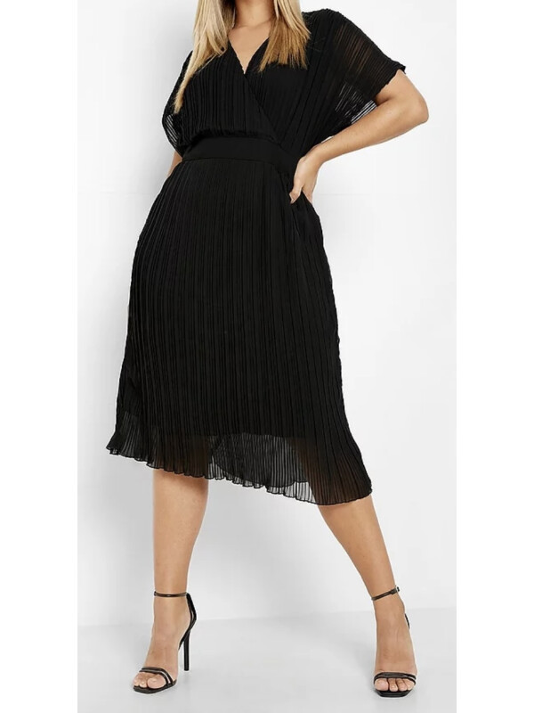 ROCHIE MIDI PLISATĂ DE OCAZIE PLUS        