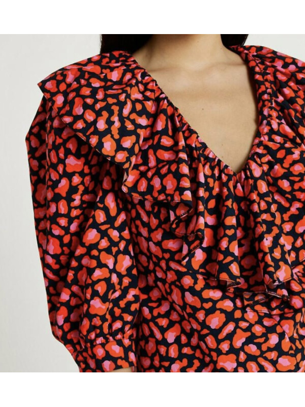BLUZA PRINT ROȘU 