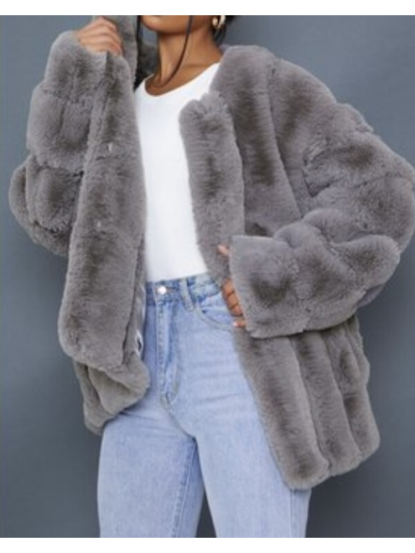 HAINA DIN BLANA ARTIFICIALA GRI