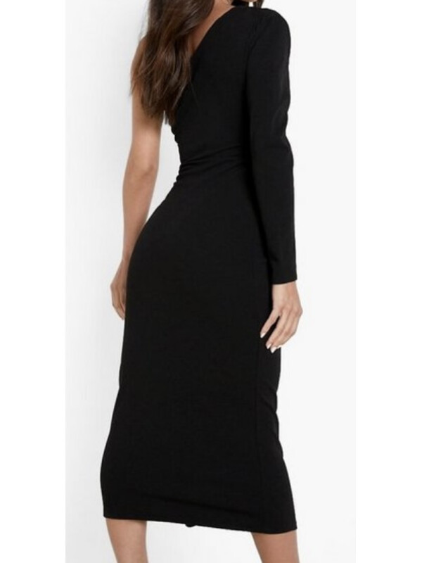 Rochie Midaxi cu Volane Asimetrice Boohoo