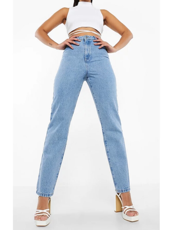 Blugi Drepți Cu Imprimare Fluture Spate Boohoo