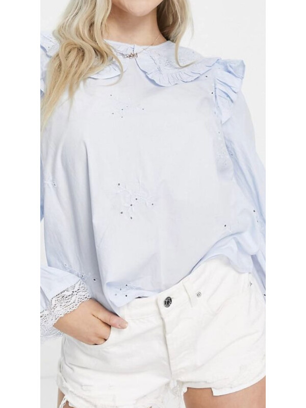 BLUZA CU MANȘETE CU ELASTIC 