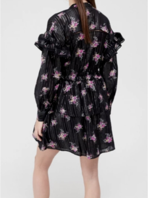 ROCHIE VICTORIANA CU FLORI MOV 