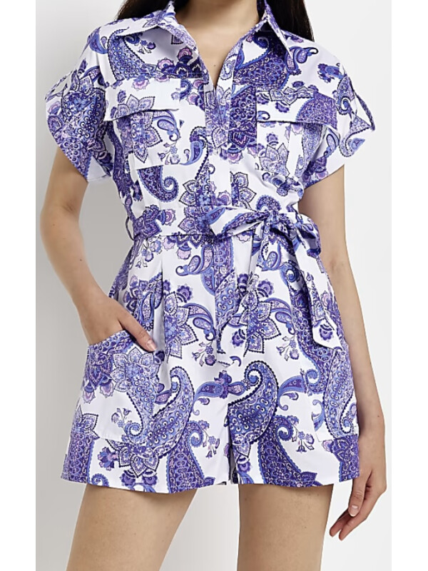 SALOPETA SCURTA CU IMPRIMEU MOV