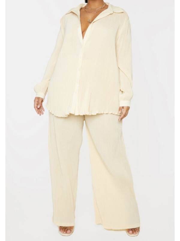 CAMĂȘĂ OVERSIZED CU PLISSE 