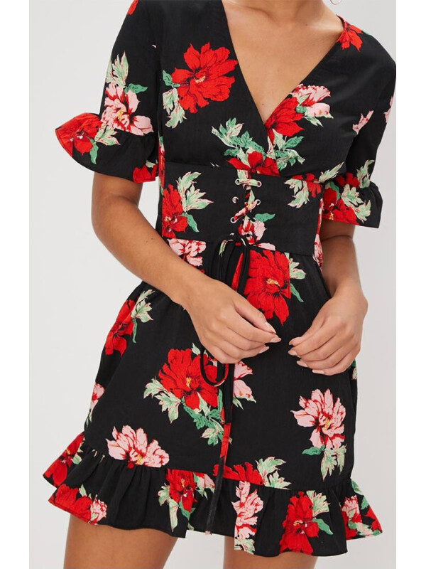 ROCHIE CU DETALII FLORALE