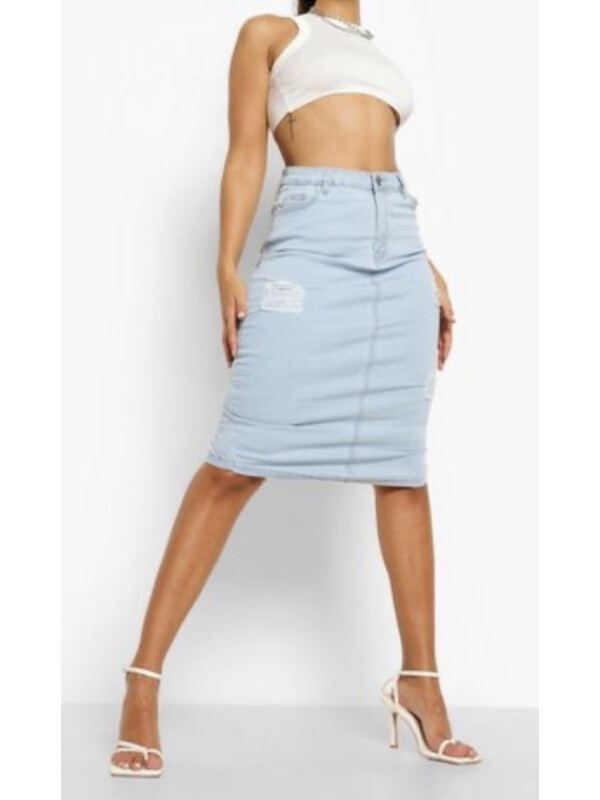 FUSTĂ MIDI DIN DENIM