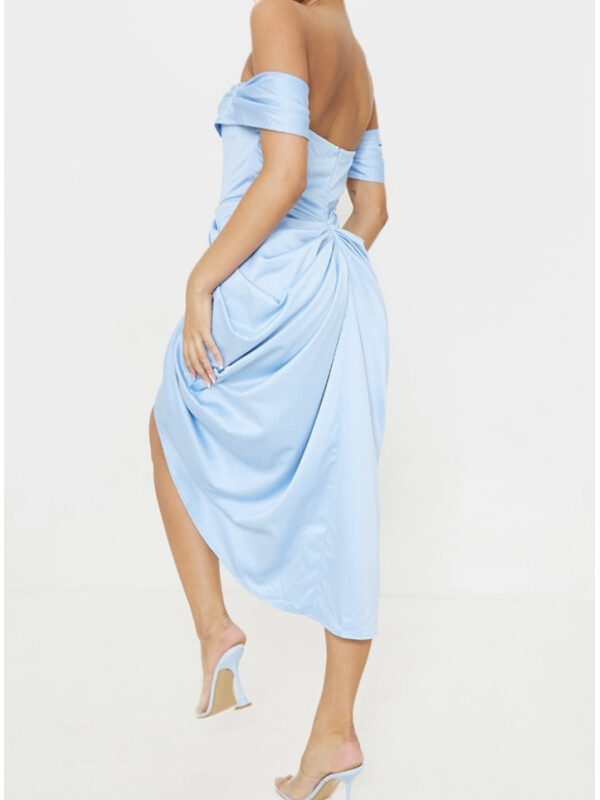 ROCHIE SATIN ALBASTRĂ