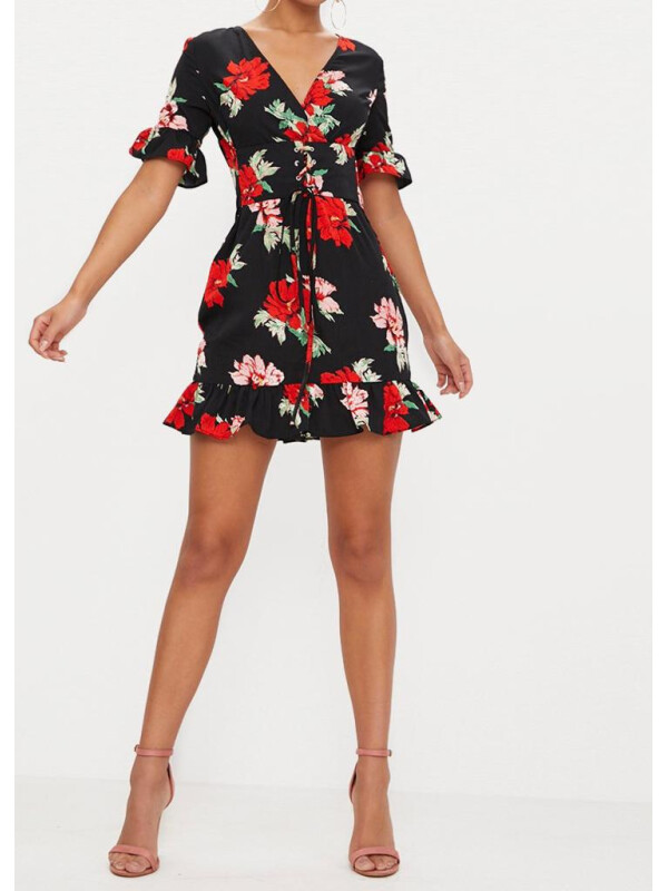 ROCHIE CU DETALII FLORALE