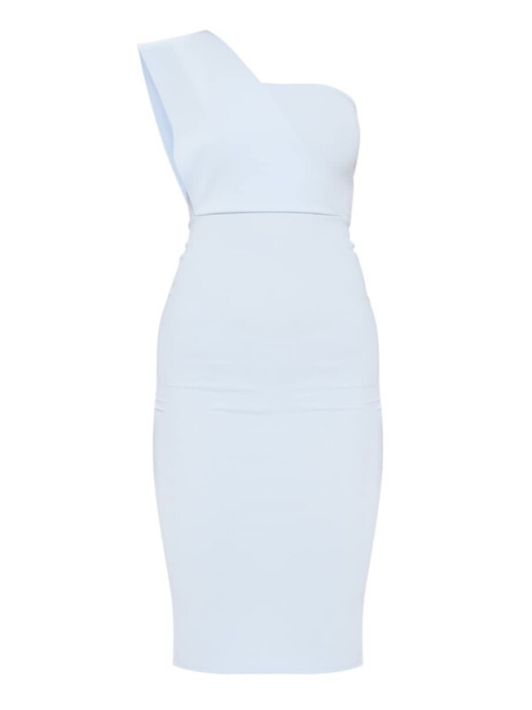 ROCHIE MIDI DUSTY BLUE CU UN UMAR
