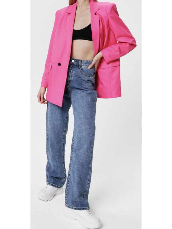 Sacou supradimensionat captusit cu umeri