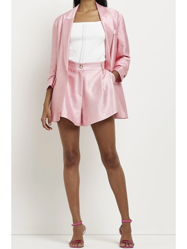 PANTALONI SCURȚI CU TALIE ÎNALTĂ 