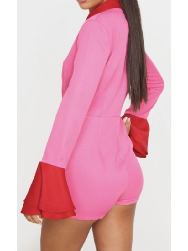 SALOPETA ROZ CU MANECI 