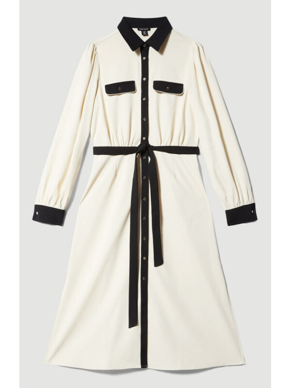 ROCHIE TIP CAMASA CU CONTRAST NEGRU