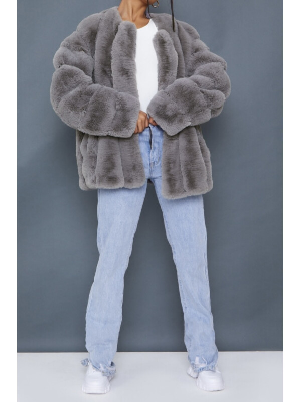 HAINA DIN BLANA ARTIFICIALA GRI