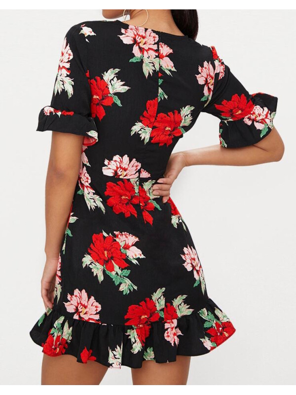 ROCHIE CU DETALII FLORALE