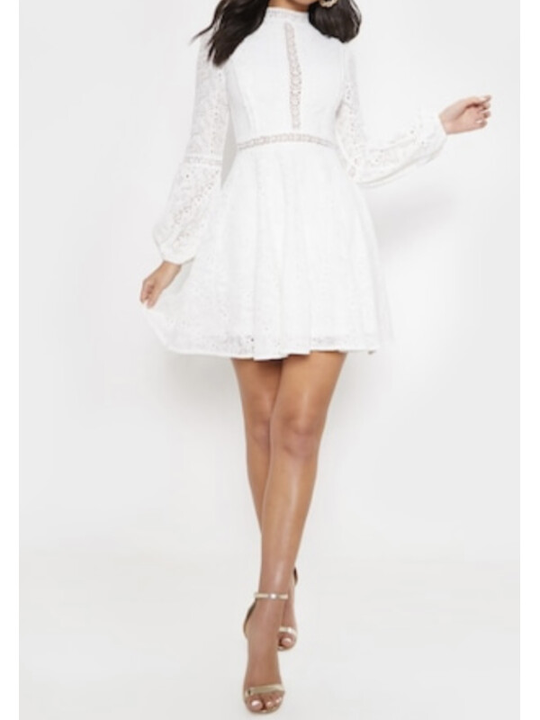 ROCHIE DIN DANTELĂ ALBA 