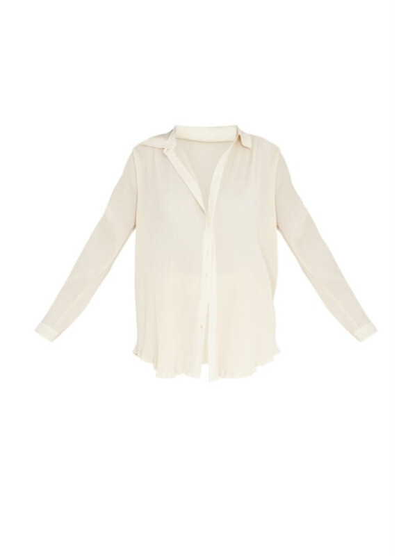 CAMĂȘĂ OVERSIZED CU PLISSE 