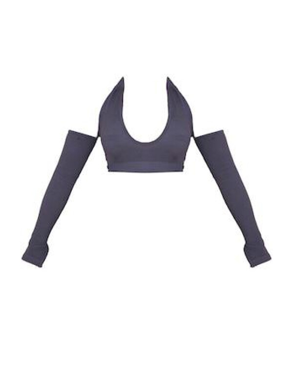 TOP MÂNECĂ LUNGĂ GRI