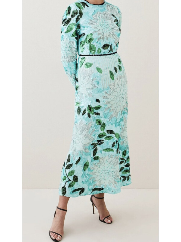 ROCHIE CU PAIETE VERDE