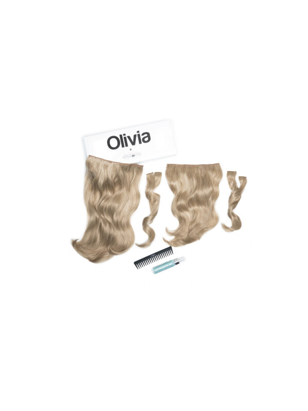 Colecția Olivia X Easilocks Straight & Wavy - Pearl & Oak
