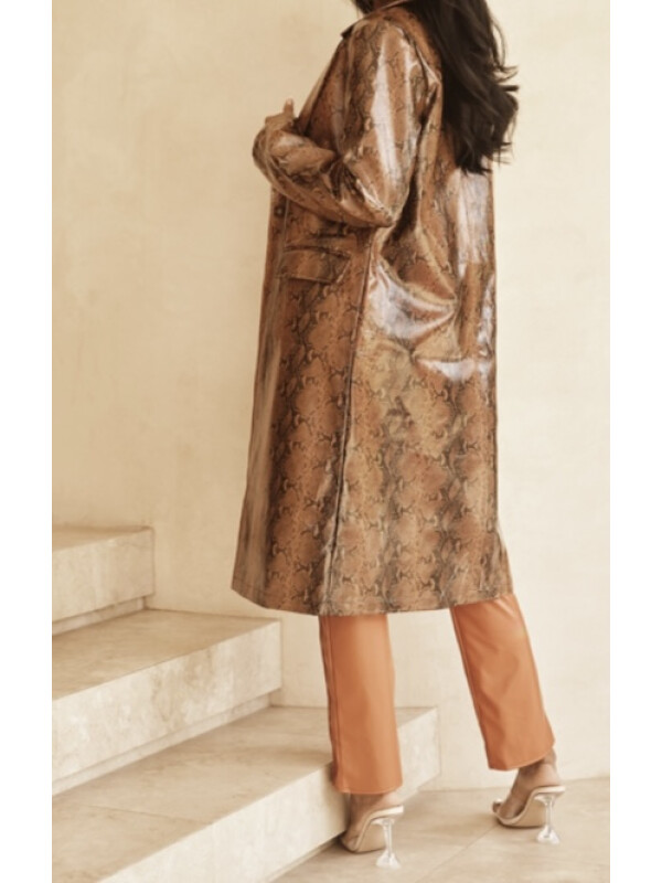 PALTON CU ASPECT LĂCUIT