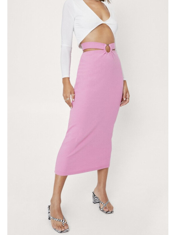 FUSTA MIDI ROZ NASTY GAL XS