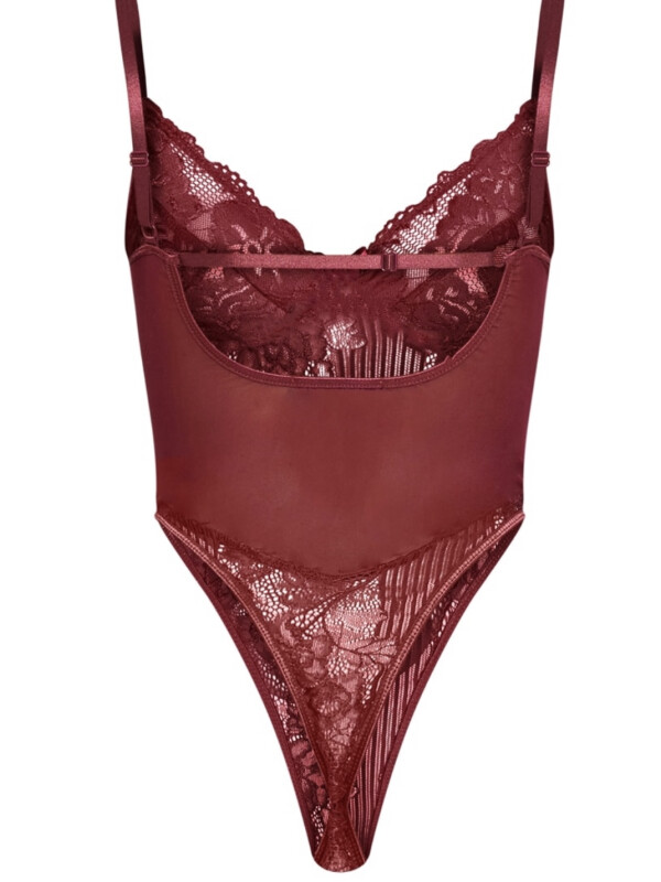 Body dantelat bordo 
