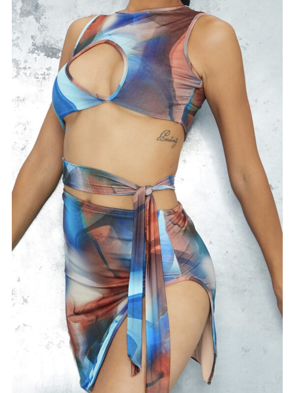 ROCHIE ABSTRACT ALBASTRU