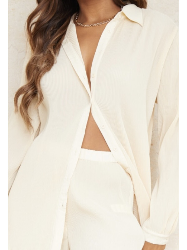 CAMĂȘĂ OVERSIZED CU PLISSE 