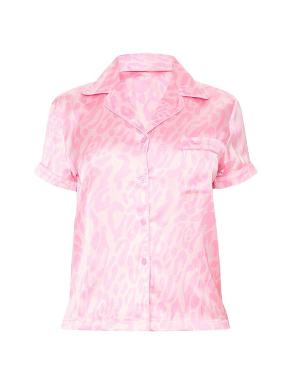 PIJAMALE IMPRIMEU LEOPARD ROZ