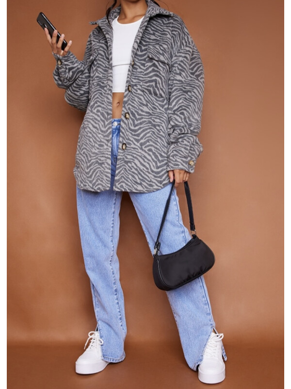 JACHETĂ TIP CĂMAȘĂ ZEBRAT 