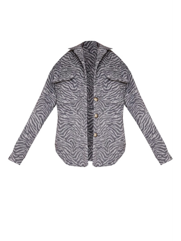 JACHETĂ TIP CĂMAȘĂ ZEBRAT 