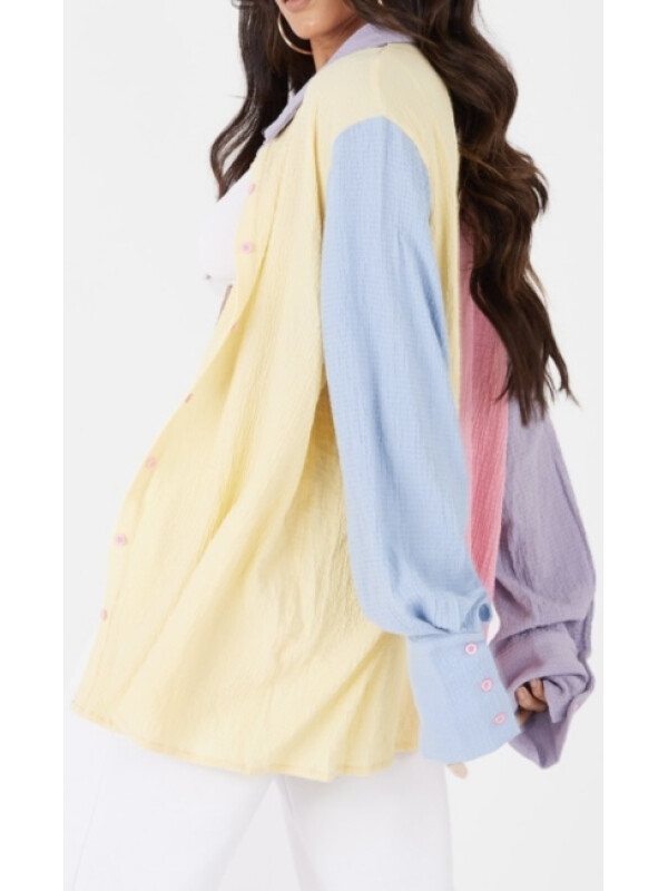 CAMASĂ MULTI BUMBAC BLOC DE CULORI