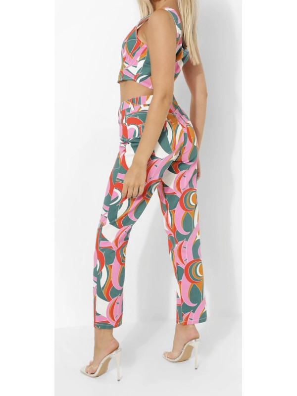 BLUGI BOYFRIEND CU IMPRIMEU ABSTRACT   