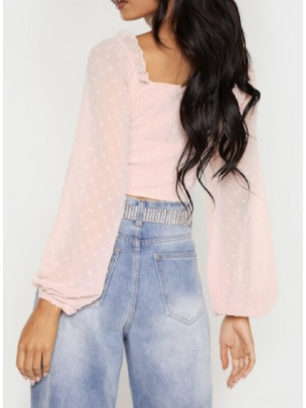 BLUZA ROSE DOBBY MESH 