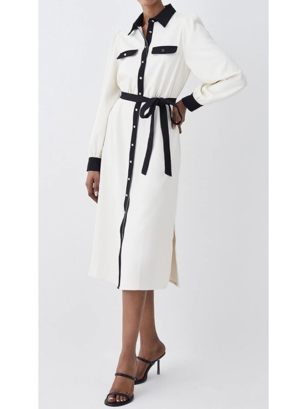 ROCHIE TIP CAMASA CU CONTRAST NEGRU